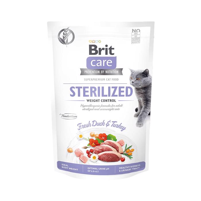 Brit Care Kattefoder Til Steriliserede Katte Weight Control SMAGSPRØVE 50g