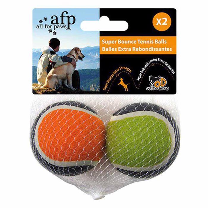 All For Paws Tennisbolde Til Hund Super Bounce 2 Stk