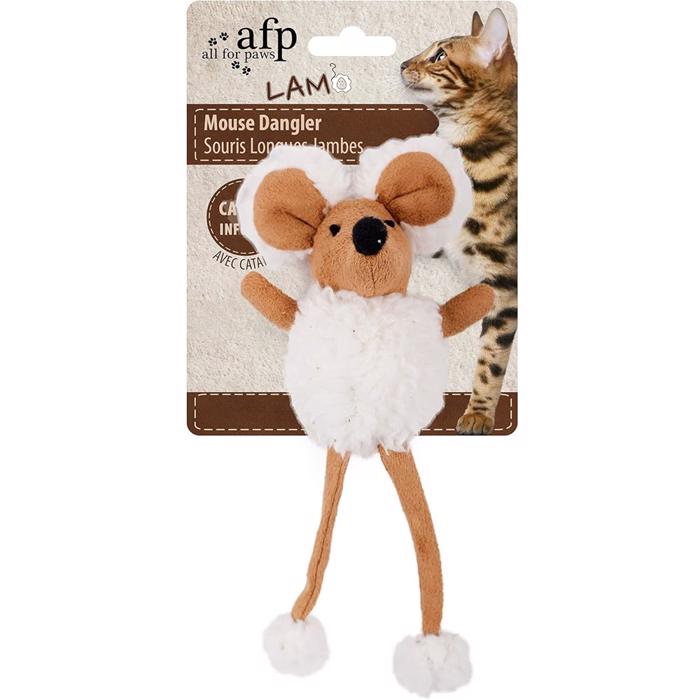 All For Paws Kattelegetøj Mouse Dangler White Mini Mouse