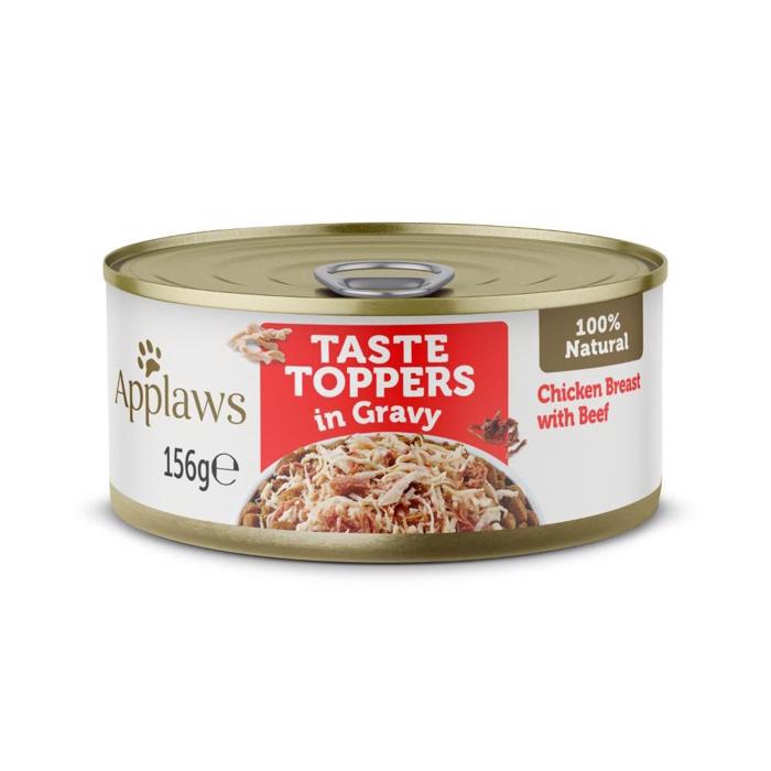 Applaws Taste Toppers in Gravy Vådfoder med Kyllingebryst & Okse 156g