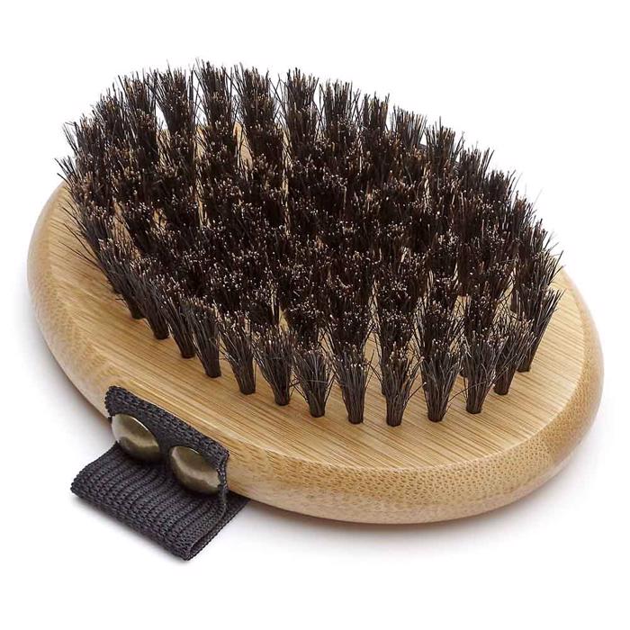 Bamboo Groom Oval Børste med Vildsvinehår