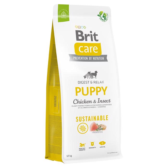 BRIT Care Hundefoder Sustainable Puppy med Kylling & Insekter 12kg - DATOVARER