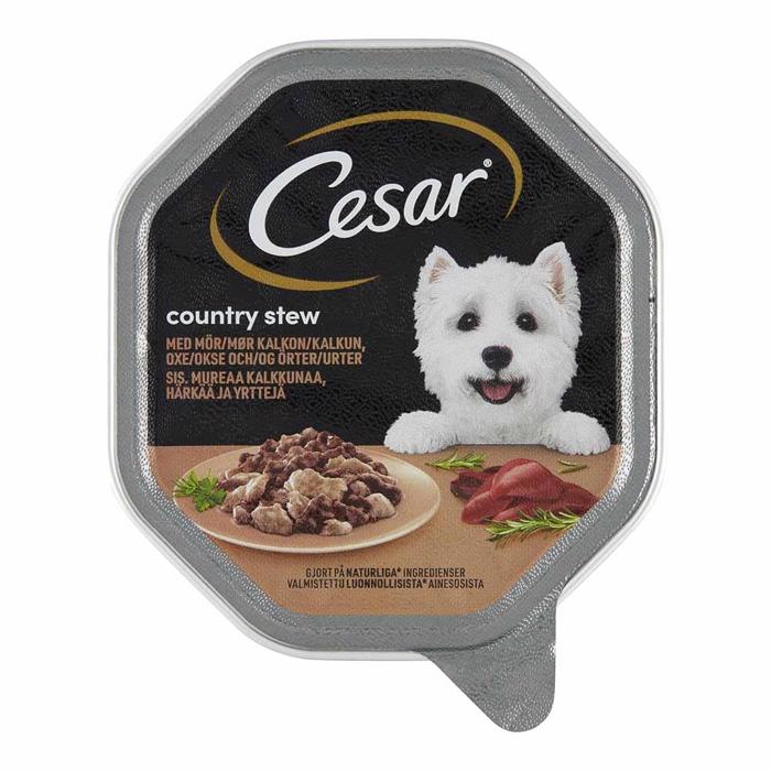 Cesar Country Stew Vådfoder til Hunden med Kalkun & Okse 150g