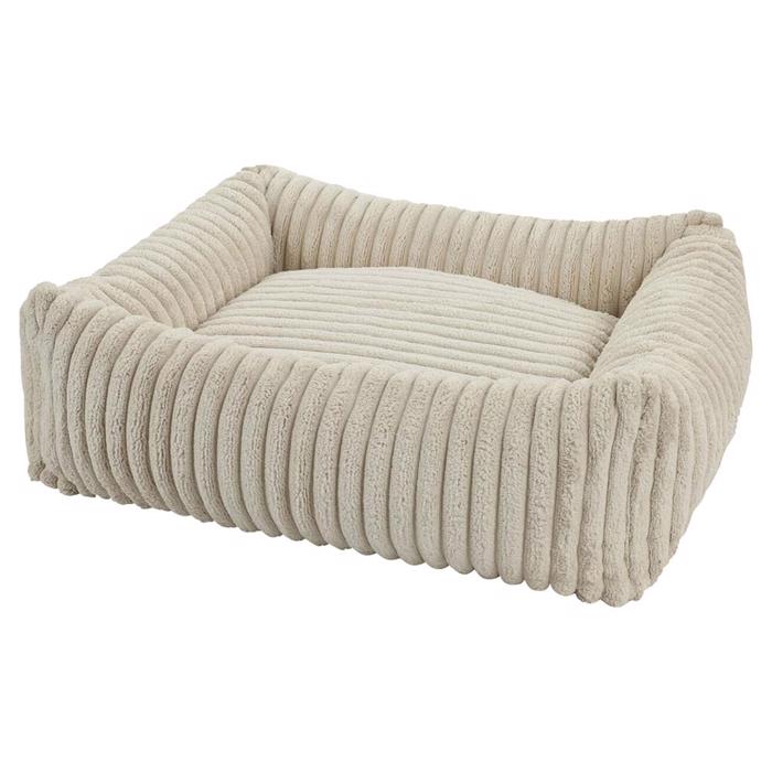 Companion Hundeseng i Rib Fløjl Stof Design Cocoon Anders Beige