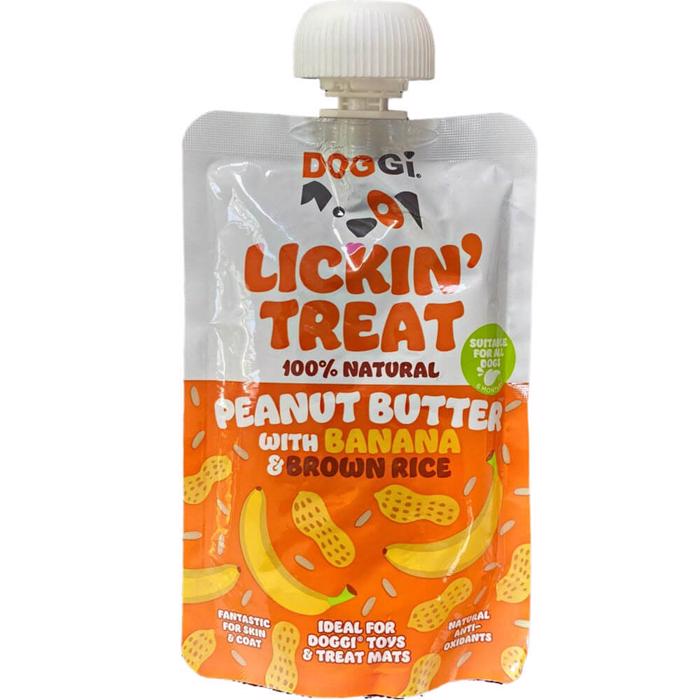 Doggi Lickin\'Treat Flydende Hunde Snack Peanut & Banan