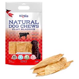 Frigera Natural Dog Chews Flat Bladder Naturligt Tørrede Okseblære 5 Stk