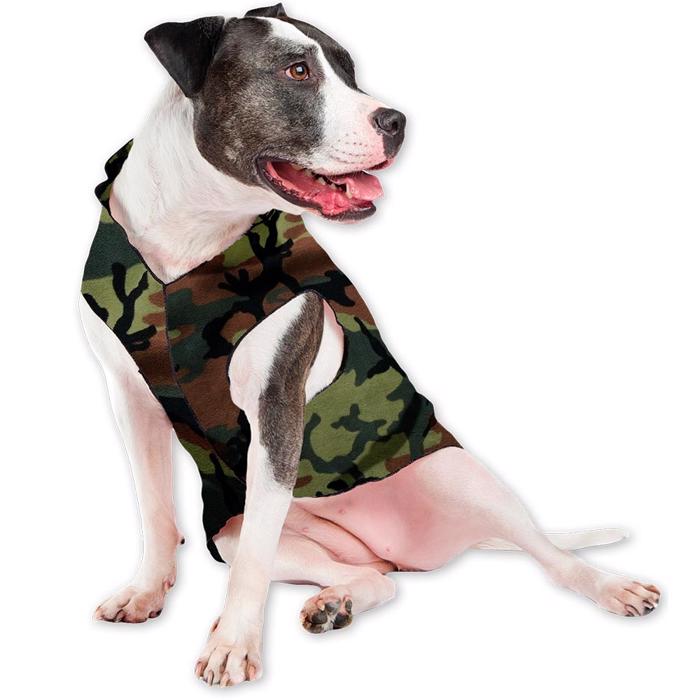 GoldPaw Hunde Fleece Stretch Pullover Camouflage