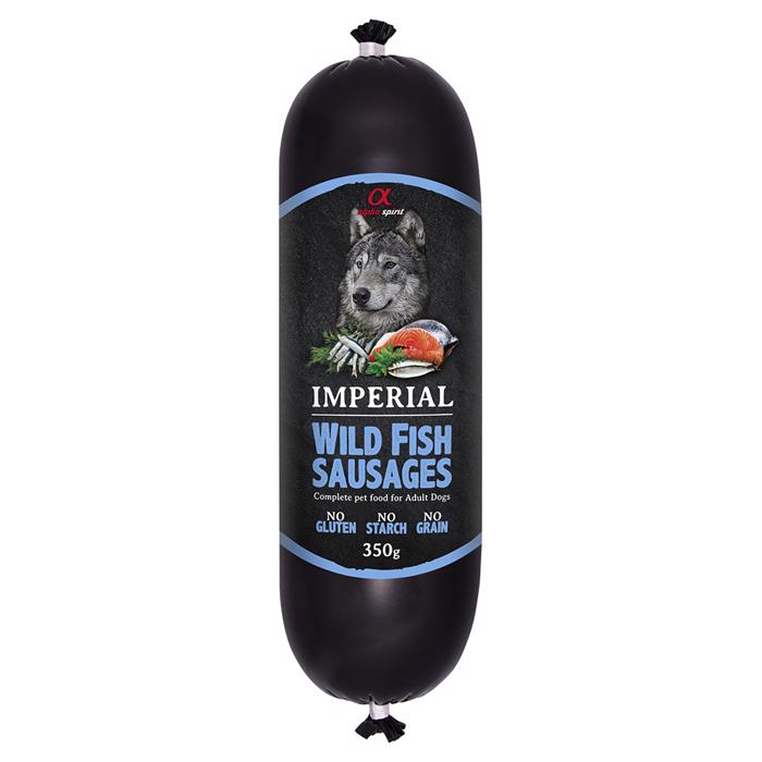 Alpha Spirit Imperial Wild Fish Sausages Vådfoder Til Hund 350g