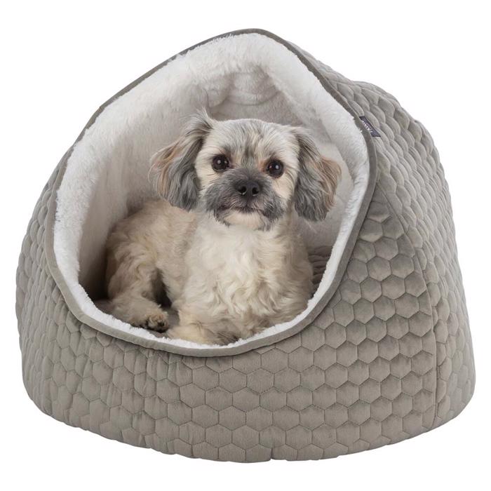 Trixie Puttehule til Lille hund & Kat Design Livia Cave Taupe/Creme Ø45 cm