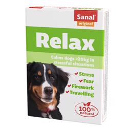 Anti Stress Tabletter SANAL Calming Relax Beroliger Hunde Over 20kg