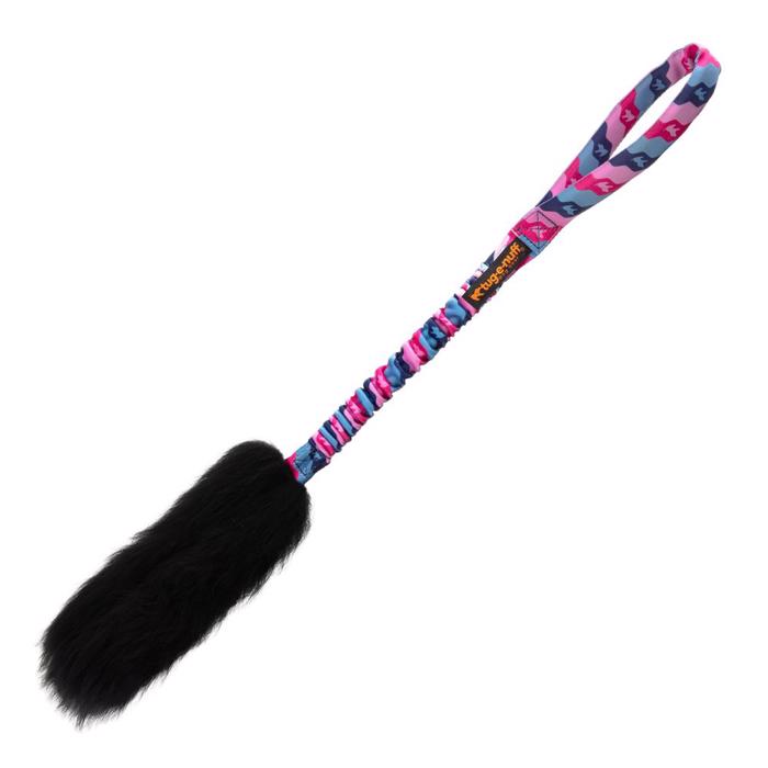 Tug-e-nuff WondaBaa Bungee Dummy med Fåreskind Pink og Blå strop i 58cm