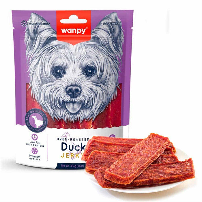 Wanpy Duck Jerky Tørrede Ande Stænger 100g