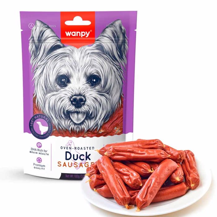 Wanpy Duck Sausage Lækre Ande Pølser 100g