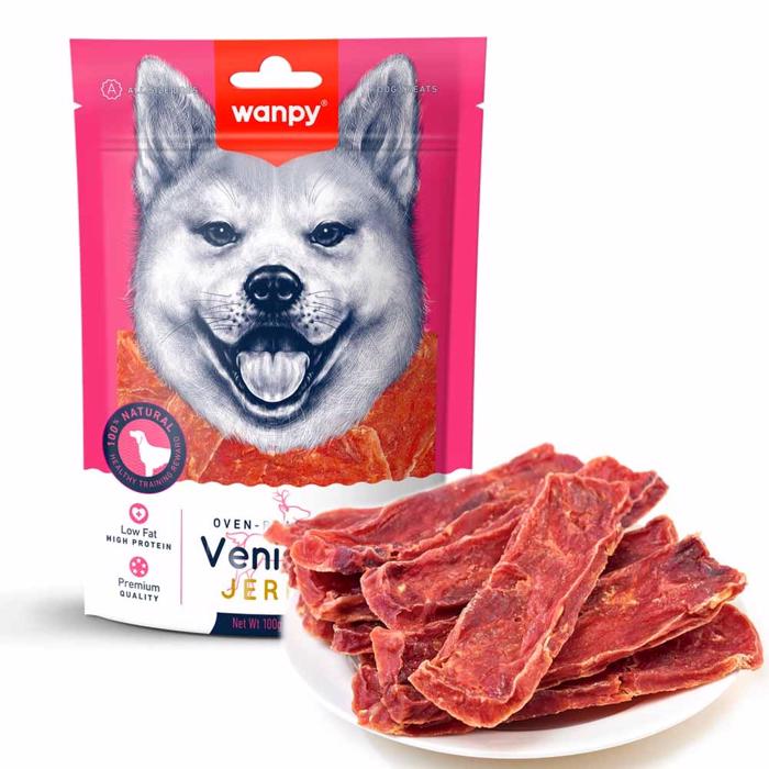 Wanpy Venison Jerky Tørrede Vildt Stænger 100g