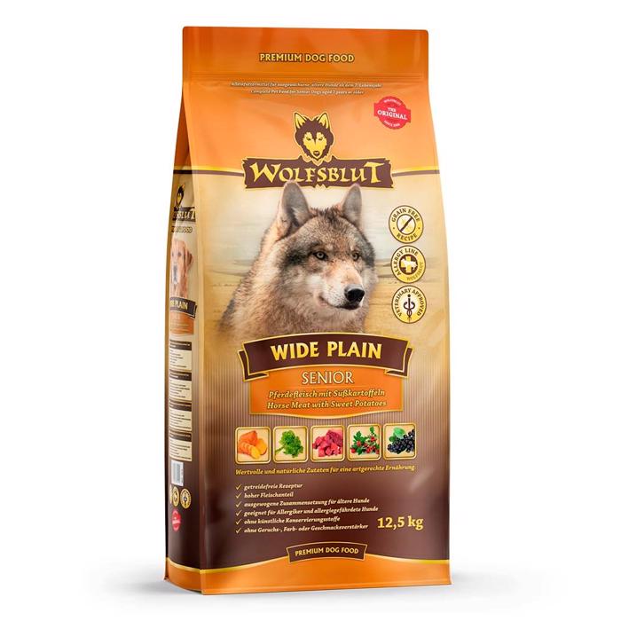 Wolfsblut Hundefoder Til Seniorhunden Wide Plain Senior med Hest 12,5 Kg.