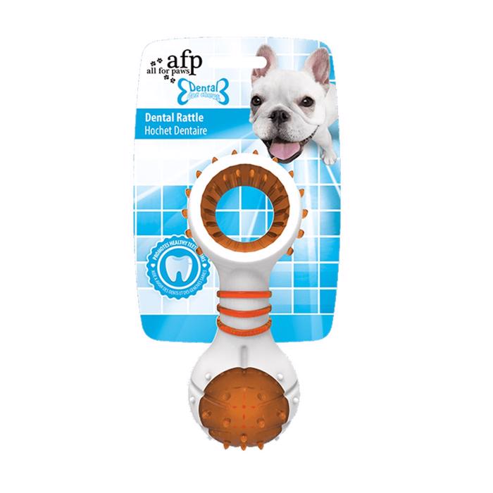 All For Paws Dental Chews Rattle Supersmart Tandrensende Rangle Orange