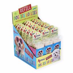 Antos ice lollie hundeis refill med is pulver til 3 is