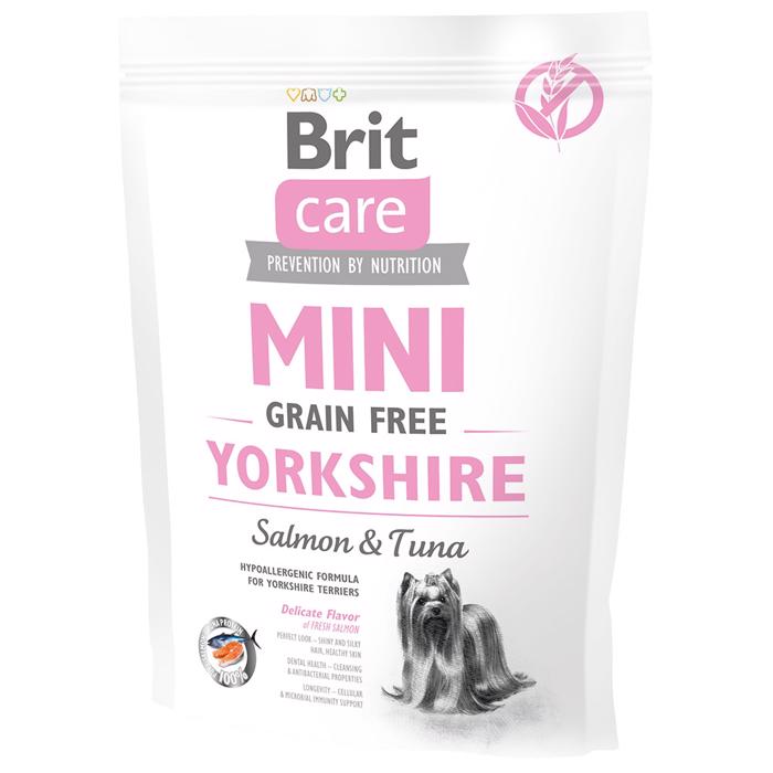 Brit Care Hundefoder MINI Adult Yorkshire Laks & Tun 400g - DATOVARER