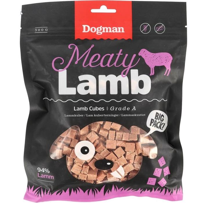 Dogman Lamb Cubes Luksus Godbidder 300g