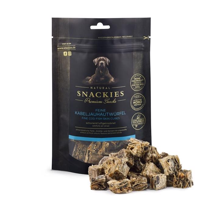 Snackies Premium Hundegodbidder Lufttørret Torskeskinds Tern 130g