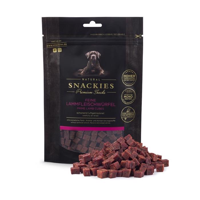 Snackies Premium Hundegodbidder Lufttørret Lammetern 170g