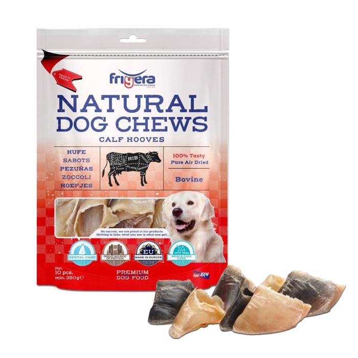 Frigera Natural Dog Chew Calf Hooves Kalveklove 10 Stk