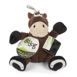 GoDog Checkers Brown Sitting Horse Chew Guard