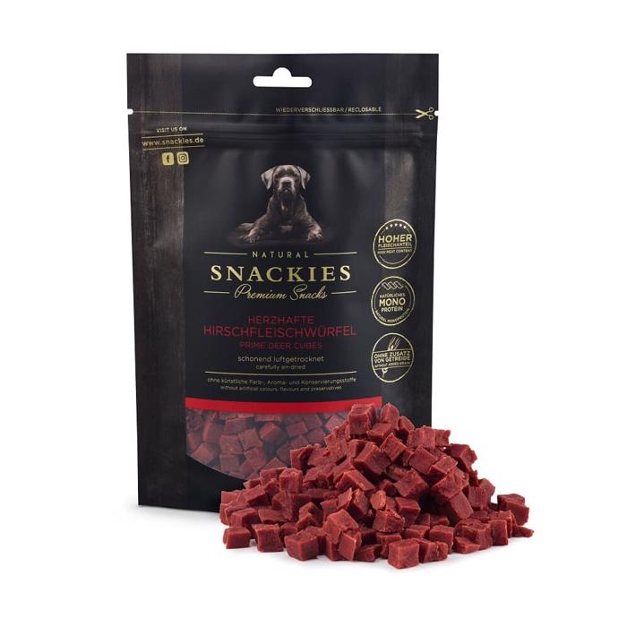 Snackies Premium Hundegodbidder Lufttørret Hjortekødstern 170g