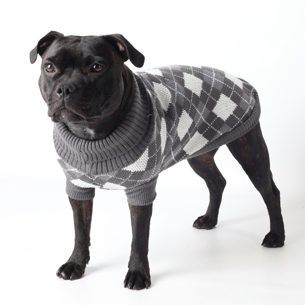 modbydeligt udtrykkeligt Bærecirkel Hunde Strik dækken Design Lizz Grå Offwhite