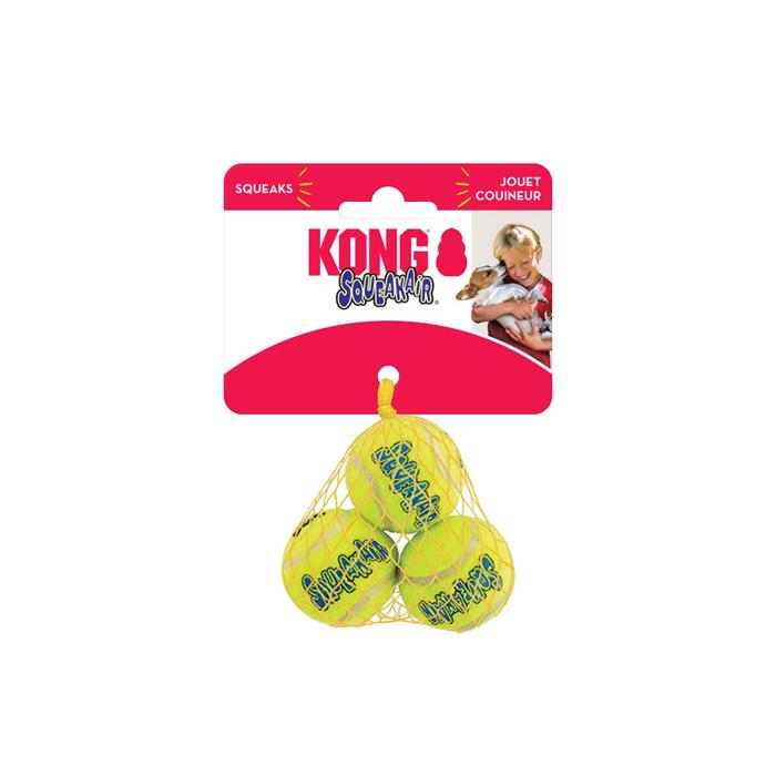 Kong AirDog Squeakair Tennisbold X-SMALL 3-PACK