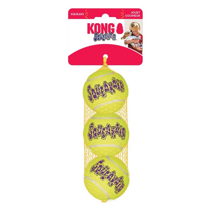 Kong AirDog Squeakair Tennisbold SMALL 3-PACK