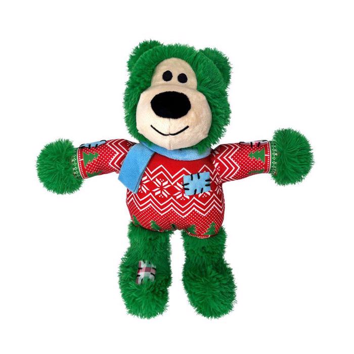 KONG Holiday Wild Knots Bear Rød Julebamse Mød Green Snoppy