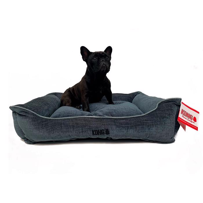 KONG Lounger Hundeseng Med Komfort Bund Design Grey