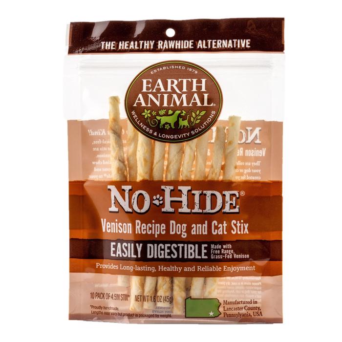 Earth Animal No-Hide Stix Dog Venison 10 Pack