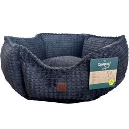 Quapas! Comfort Cozy Designer Hundeseng Donut Grey