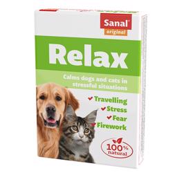 Anti Stress Tabletter SANAL Calming Relax Beroliger Hund og Kat Til 20 kg