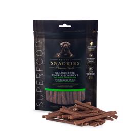 Snackies Premium Hundegodbidder Røget Oksestænger med Grønlæbet Musling 170g