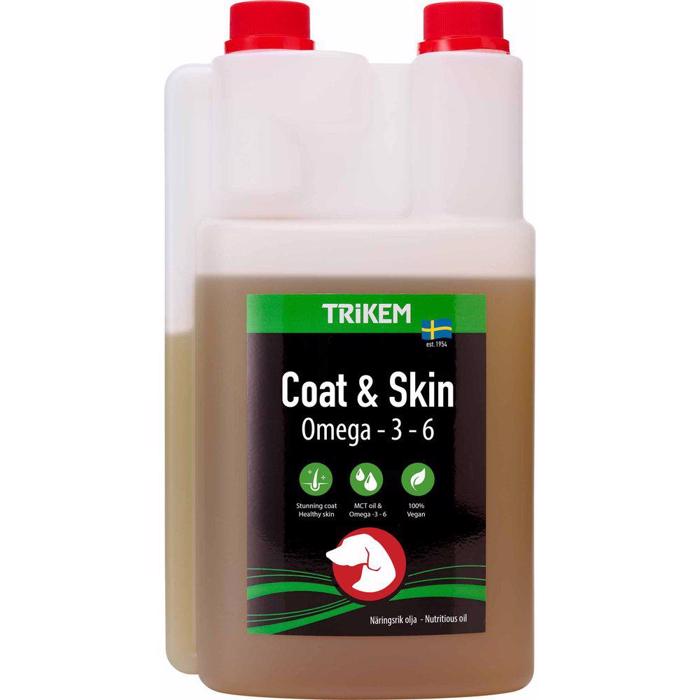 Trikem Coat & Skin Omega 3-6 MCT Lecithin Olie Til hunden 1000ml