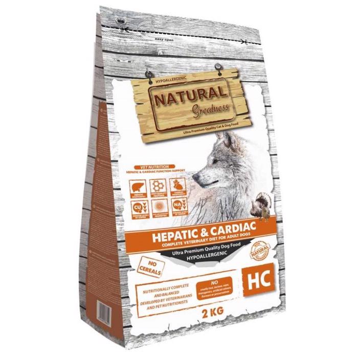 Natural Greatness Hepatic & Cardiac Hundefoder Til Leverudfordringer 2 kg.