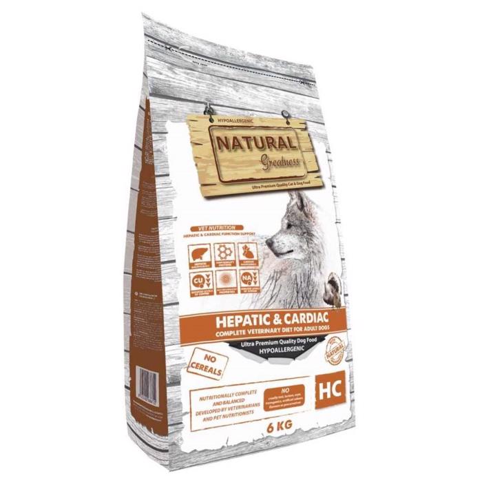 Natural Greatness Hepatic & Cardiac Hundefoder Til Leverudfordringer 6 kg.