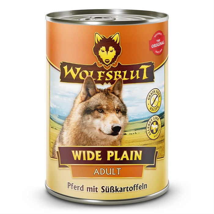 Wolfsblut Wide Plain Vådfoder Til Hunden med Hest 395g